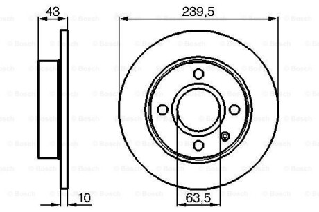 Тормозной диск - BOSCH 0 986 478 501