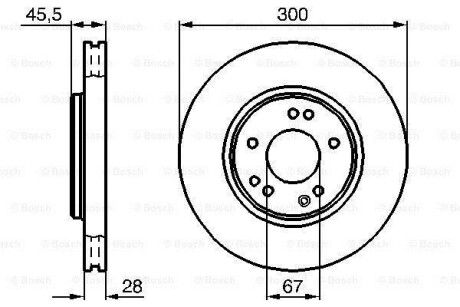 Тормозной диск - BOSCH 0 986 478 526