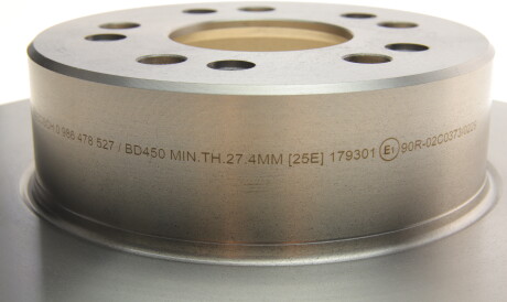 Фото 3 - Гальмівний диск BOSCH 0 986 478 527 (0986478527)