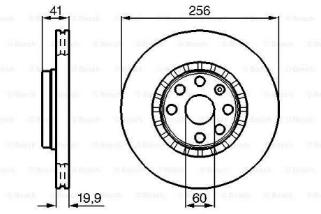 Тормозной диск - BOSCH 0 986 478 535