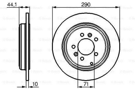 Тормозной диск - BOSCH 0 986 478 556