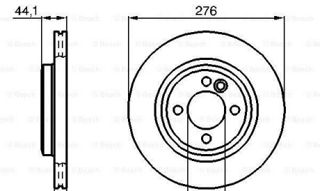 Фото 6 - Тормозной диск BOSCH 0986478606