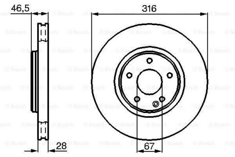 Тормозной диск - BOSCH 0 986 478 625