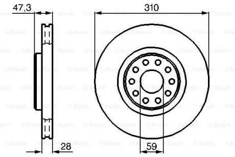 Тормозной диск - BOSCH 0 986 478 669