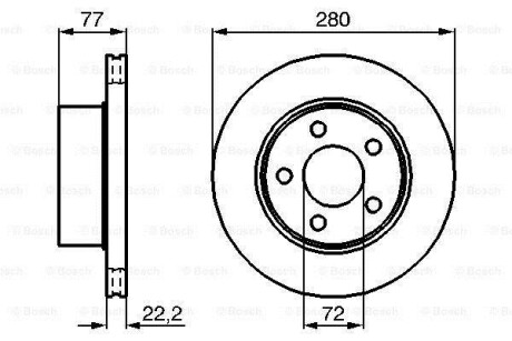 Тормозной диск - (8303251156, 9883251156, J3251156) BOSCH 0 986 478 694