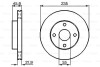 Тормозной диск - (b26Y3325XA, B26Y3325XD, BJ0Y3325X) BOSCH 0 986 478 787 (фото 1)