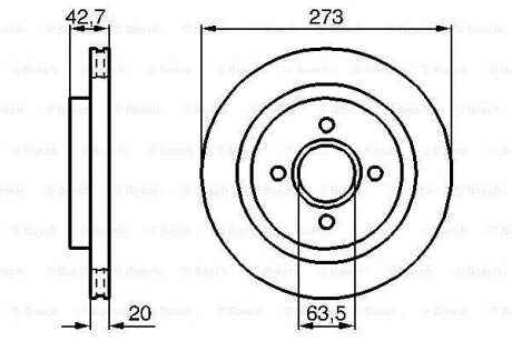 Тормозной диск - BOSCH 0 986 478 816