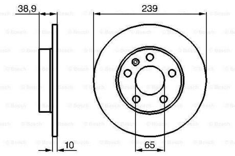 Тормозной диск - BOSCH 0 986 478 894