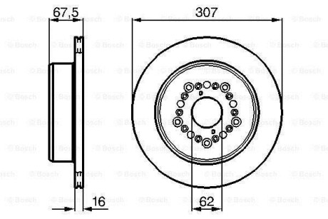 Тормозной диск - (4243140080, 4243130140, 4243150040) BOSCH 0 986 479 023