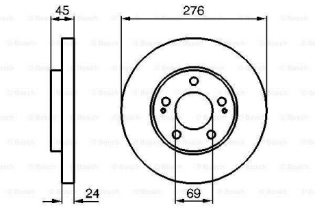 Тормозной диск - BOSCH 0 986 479 035