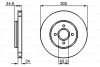 Тормозной диск - (2M5V1125AB, 2M5Z1125AA, 4328921) BOSCH 0 986 479 048 (фото 1)