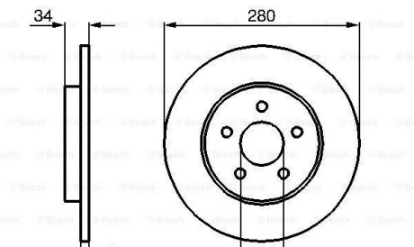 Фото 6 - Гальмівний диск BOSCH 0986479068