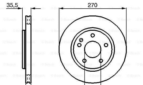Фото 6 - Гальмівний диск BOSCH 0986479071