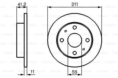 Тормозной диск - BOSCH 0 986 479 119