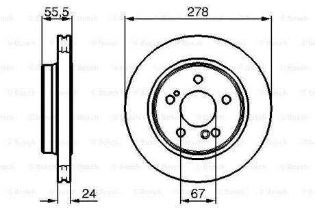 Тормозной диск - BOSCH 0 986 479 133