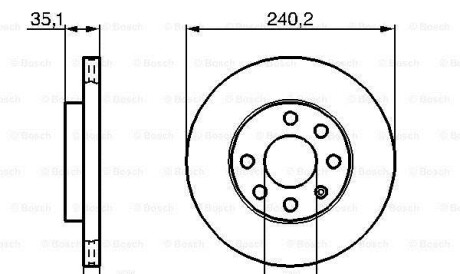 Фото 6 - Тормозной диск BOSCH 0986479190