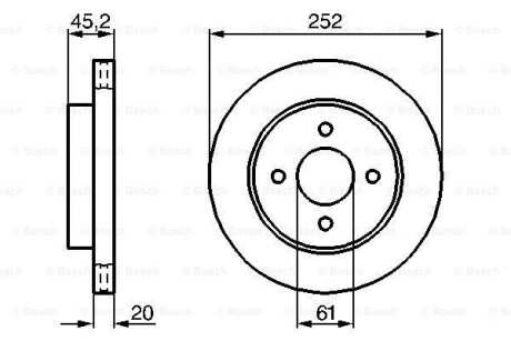 Тормозной диск - BOSCH 0 986 479 238