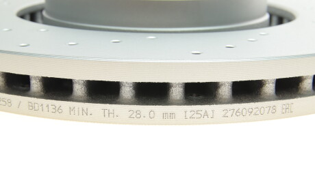 Фото 3 - Гальмівний диск BOSCH 0 986 479 258 (0986479258)