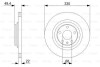 Гальмівний диск - (4F0615601F, L4FD615601A) BOSCH 0986479299 (фото 6)