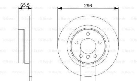 Фото 6 - Гальмівний диск BOSCH 0986479306