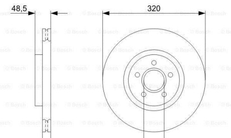 Фото 6 - Гальмівний диск BOSCH 0986479310