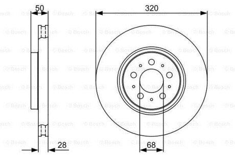 Тормозной диск - BOSCH 0 986 479 321