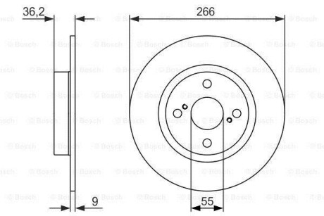Тормозной диск - BOSCH 0986479335
