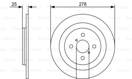 Фото 6 - Гальмівний диск BOSCH 0986479360