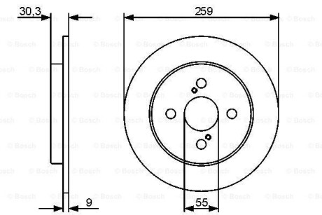 Тормозной диск - (4243152080, 424310D110) BOSCH 0 986 479 420