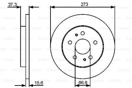 Тормозной диск - BOSCH 0 986 479 432