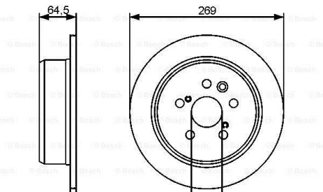 Тормозной диск - BOSCH 0986479483