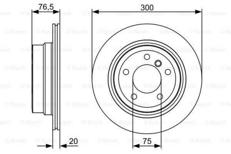 Тормозной диск - BOSCH 0 986 479 496