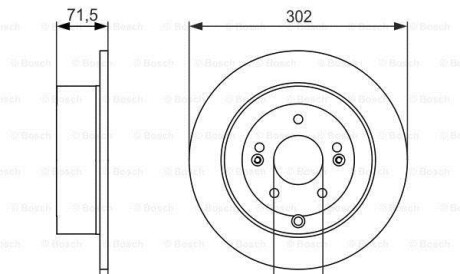 Фото 6 - Гальмівний диск BOSCH 0986479509