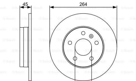 Фото 6 - Тормозной диск BOSCH 0986479516