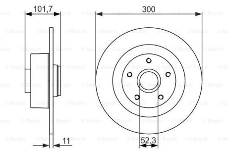 Тормозной диск - (402020005R, 402026061R) BOSCH 0 986 479 573