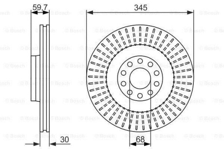 Тормозной диск - BOSCH 0 986 479 589