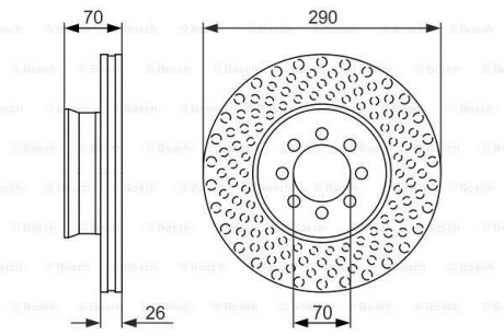 Тормозной диск - (a9054210012, A9054210112) BOSCH 0 986 479 602