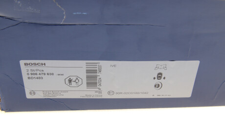 Фото 8 - Гальмівний диск BOSCH 0 986 479 638 (0986479638)