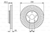 Тормозной диск - (4351248011, 4351233100, 4351248031) BOSCH 0 986 479 664 (фото 1)