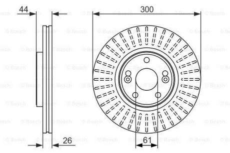 Тормозной диск - (8200196263) BOSCH 0986479668