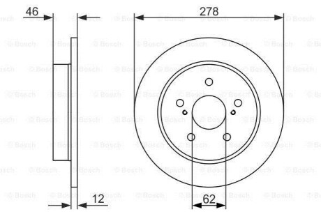 Тормозной диск - BOSCH 0 986 479 752