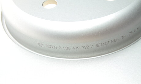 Фото 3 - Тормозной диск BOSCH 0 986 479 772 (0986479772)