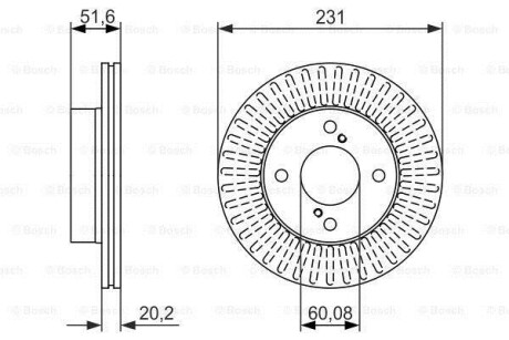 Фото 6 - Гальмівний диск BOSCH 0 986 479 778