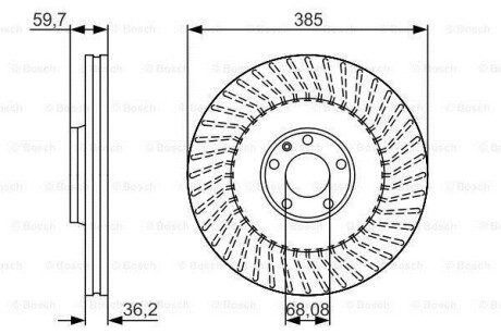 Тормозной диск - BOSCH 0 986 479 A31