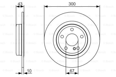 Тормозной диск - BOSCH 0 986 479 A38