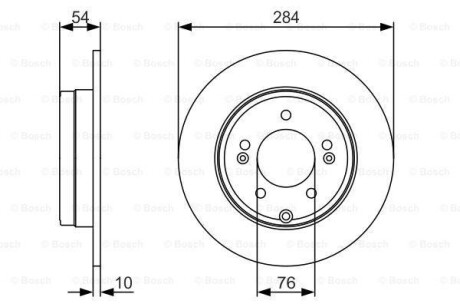 Тормозной диск - BOSCH 0 986 479 A45