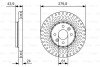 Диск гальмівний - (402060540R, 402065719R, 402069518R) BOSCH 0986479A85 (фото 1)