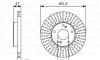 Тормозной диск - (45251S87A00, 45251SDCA00, 45251TA0A00) BOSCH 0986479A99 (фото 1)