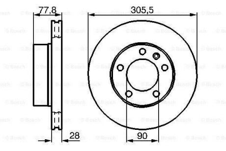 Фото 6 - Тормозной диск BOSCH 0986479B59