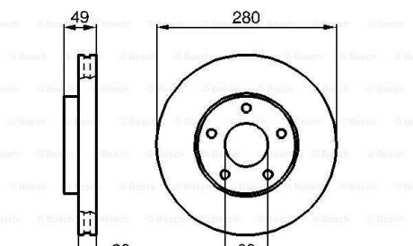 Фото 6 - Гальмівний диск BOSCH 0986479B61